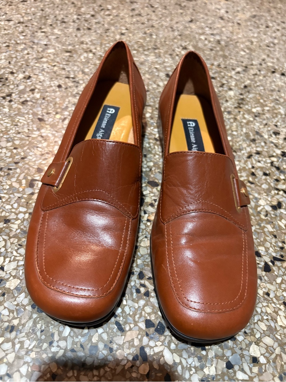 Etienne Aigner Shoes Women Sz 8.5M
Brawn Leather Loafers Flats Casual